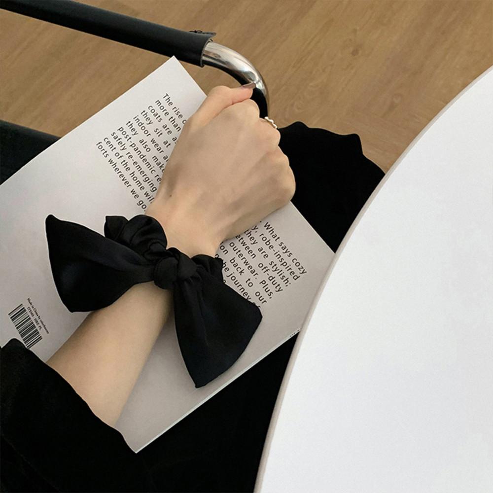 곱창머리끈 리본 스크런치 기본 새틴 헤어슈슈