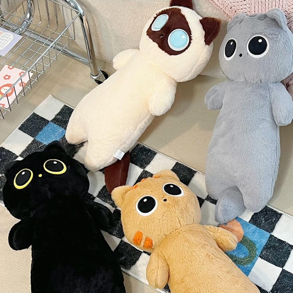 검은 고양이 유니크 특별한 베개 인형 캐릭터 귀여운 모찌 바디필로우 롱쿠션 롱베개 큰인형