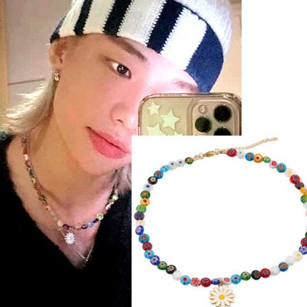 스트레이키즈 현진 목걸이 반지 팔찌 스키즈 아이돌 패션 straykids skz hyunjin