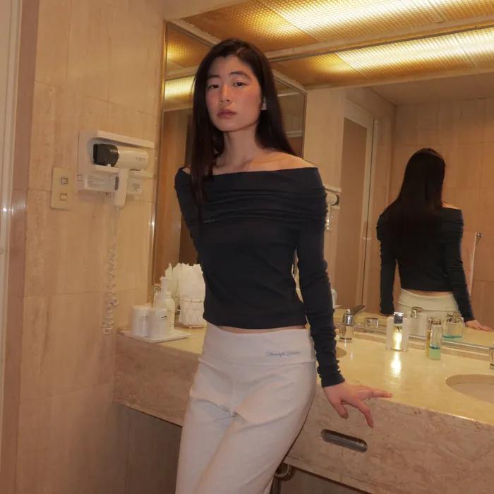 Mellow low rise long pants (4colors)