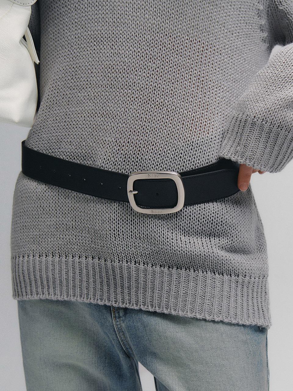 40mm Wide Strap Belt (Black)