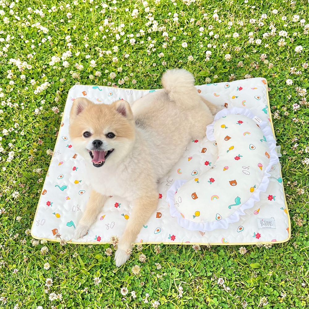 핸드메이드 인견 강아지쿨매트 애견여름방석 산책매트 마이베이비 S