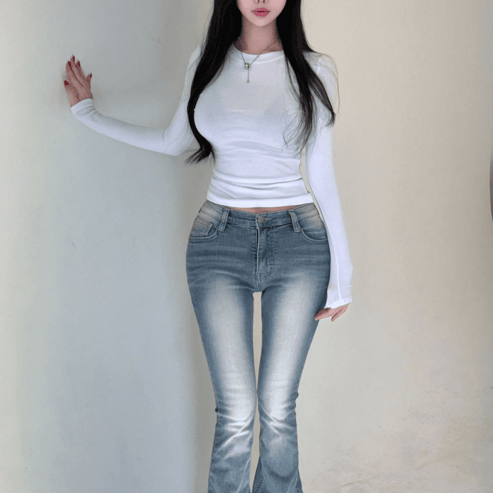 쉐입아워 1+1 묶음할인❤️[ MADE ] 닝닝 모달 스판 긴팔티