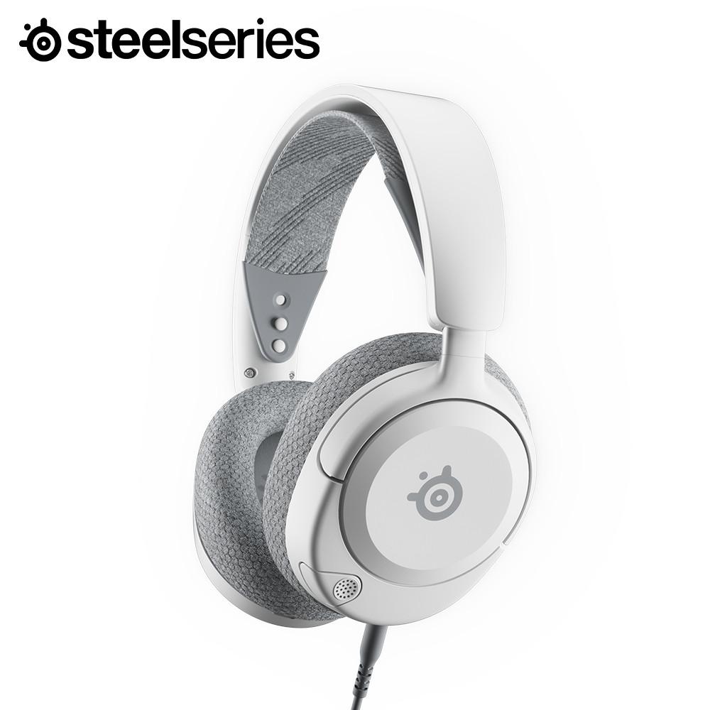 스틸시리즈 Arctis Nova 1 유선 게이밍 헤드셋 화이트 236g 초경량 PS5/4 Xbox 호환 메모리폼