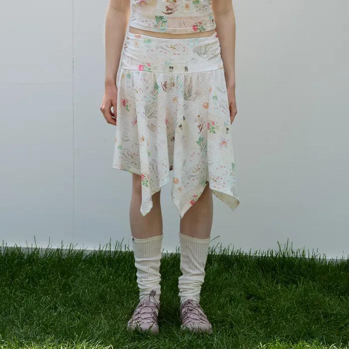 Daydream Unbalanced Skirt, Multi