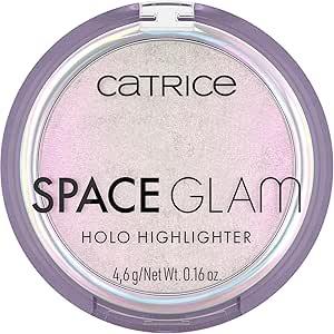 Catrice | Space Glam Holo Highlighter | Iridescent, Multichrome, Highly Pigmented | Pink, Gold & Green Shimmer Effect | Vegan & Cruelty Free | Without Parabens, Fragrance & Microplastic Particles
