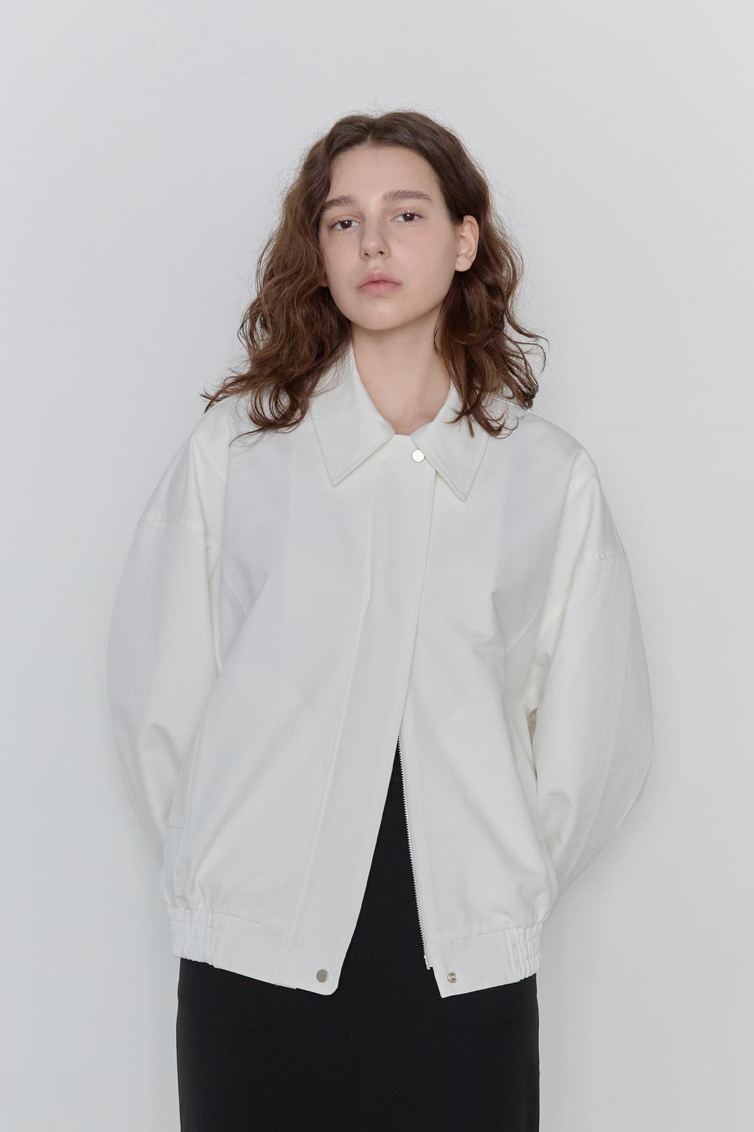 Spring Cotton Blouson - White  4차 9월5일 예약배송