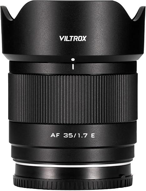 VILTROX 35mm f1.7 E, AF 35mm F1.7 E Mount Lens for Sony E, Auto Fcous APS-C Large Aperture Prime Lens for Sony ZV-E10 II EV10 a6700 a6600 a6400 a7c ii a7rv a7iii