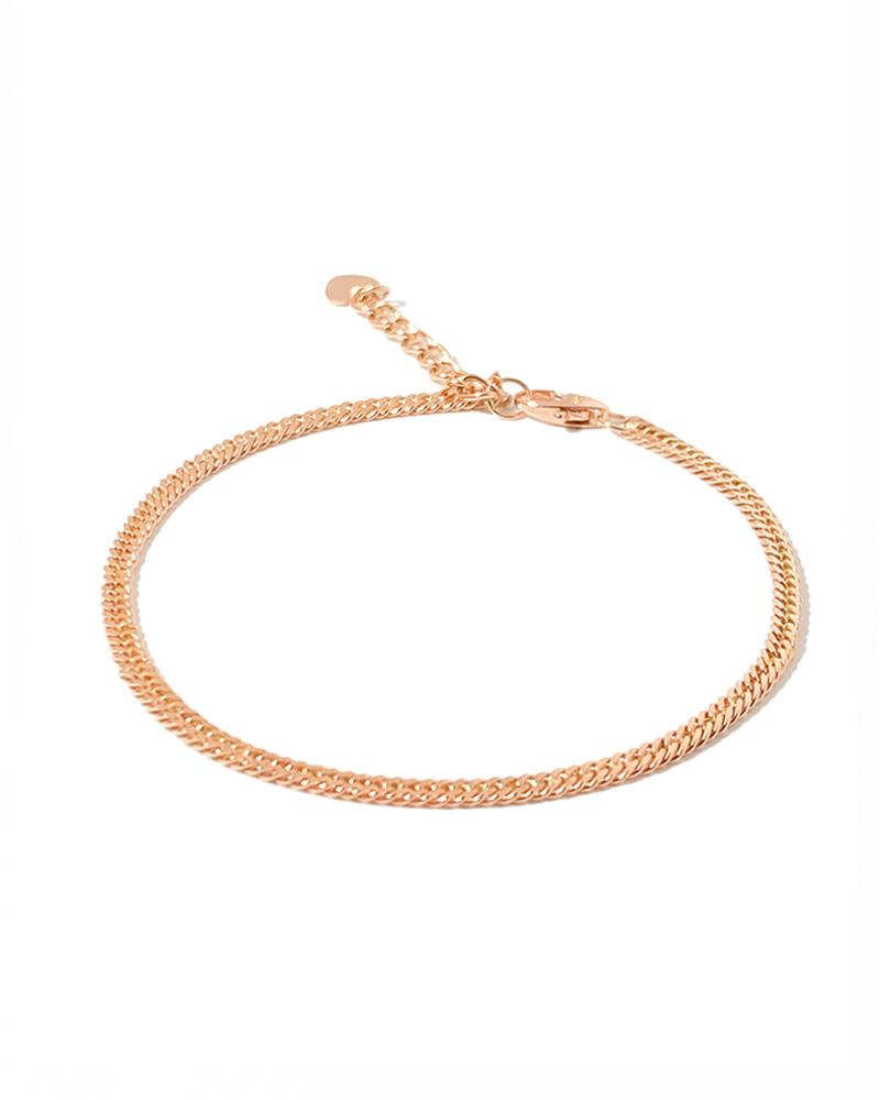 14k 18k 스텔라 일자 체인 팔찌 (3size)
