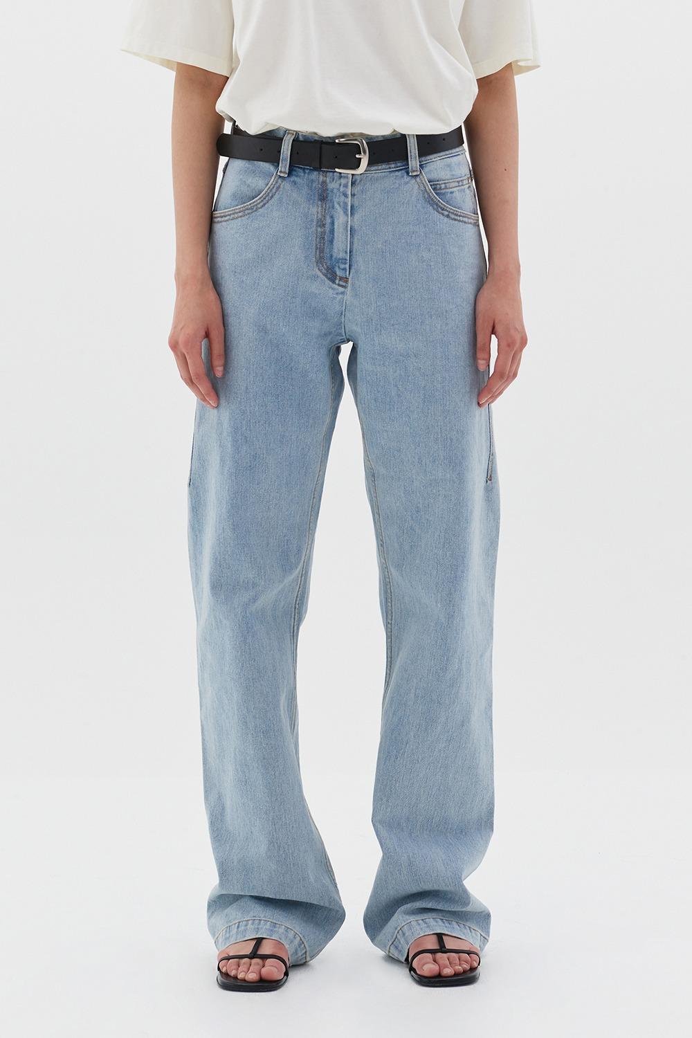 STRAIGHT FIT DENIM - LIGHT BLUE