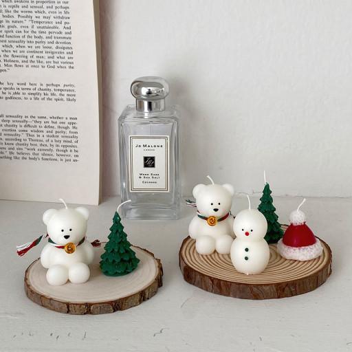 BEST 🎁 크리스마스 곰돌이캔들 트리캔들 눈사람캔들