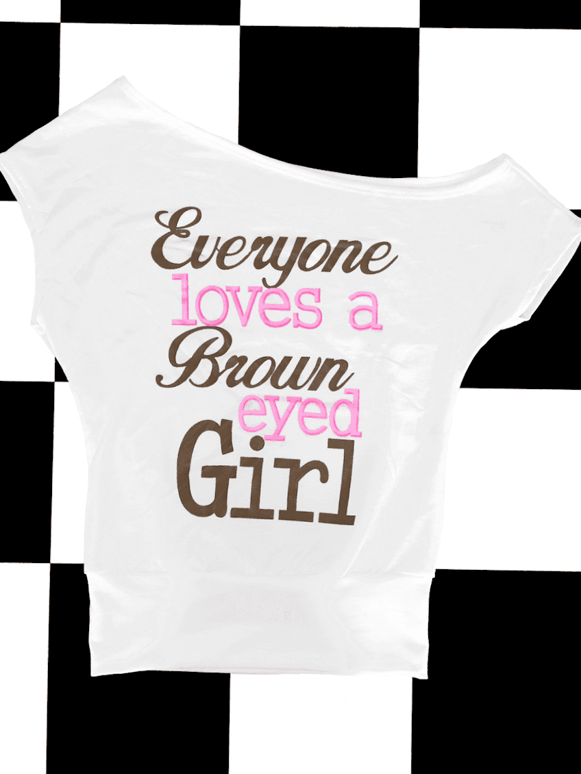 BROWN EYED GIRL OFF SHOULDER