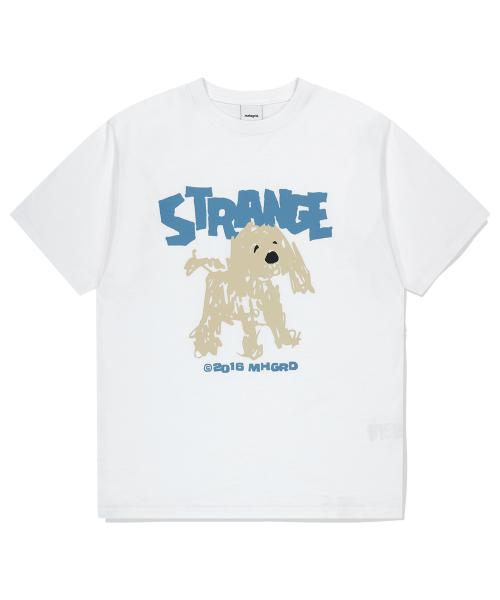 STRANGE PUPPY TEE WHITE(MG2FMMT506A)