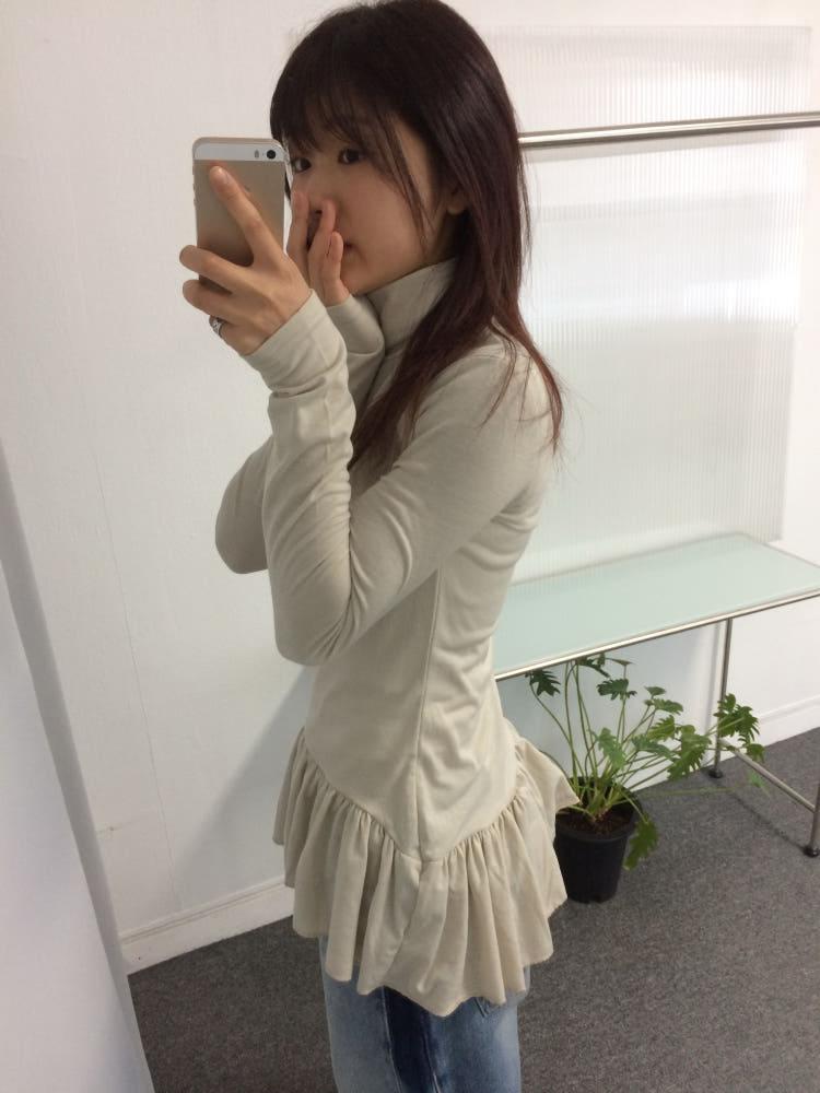 목 폴라 프릴 소프트 레이어드 티셔츠 (2 color)