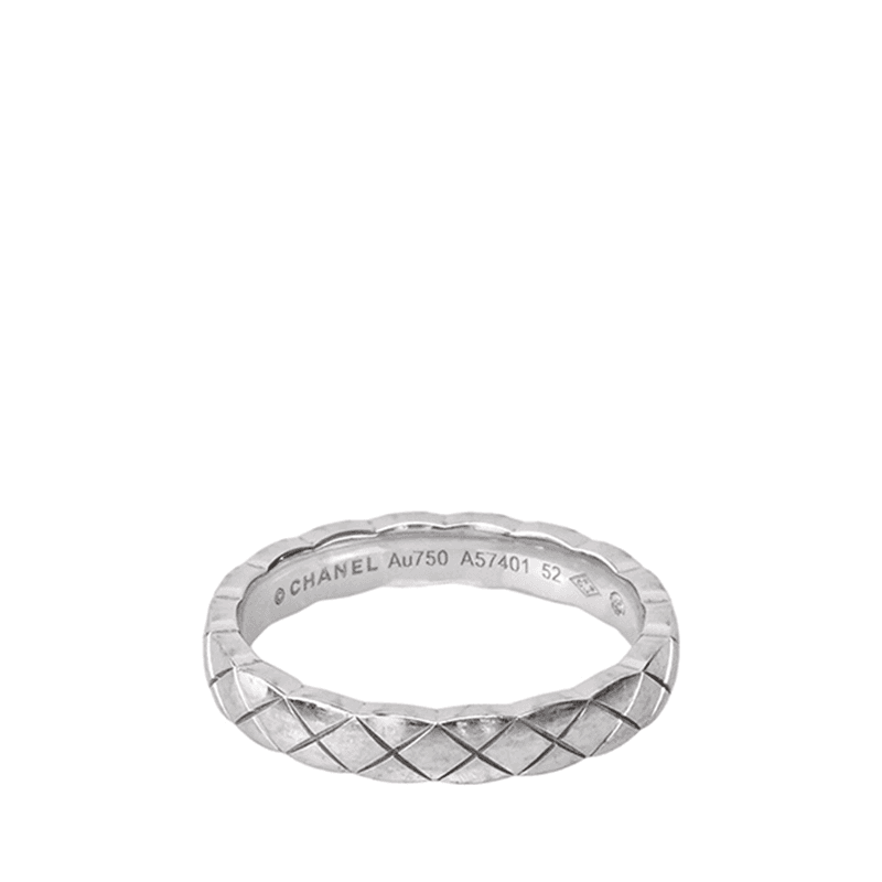 (12호) 화이트 골드 18K 코코 크러쉬 미니 반지