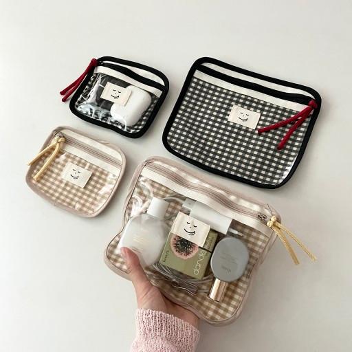 🖤NEW🤎 방수 투명 체크 지퍼파우치 5종