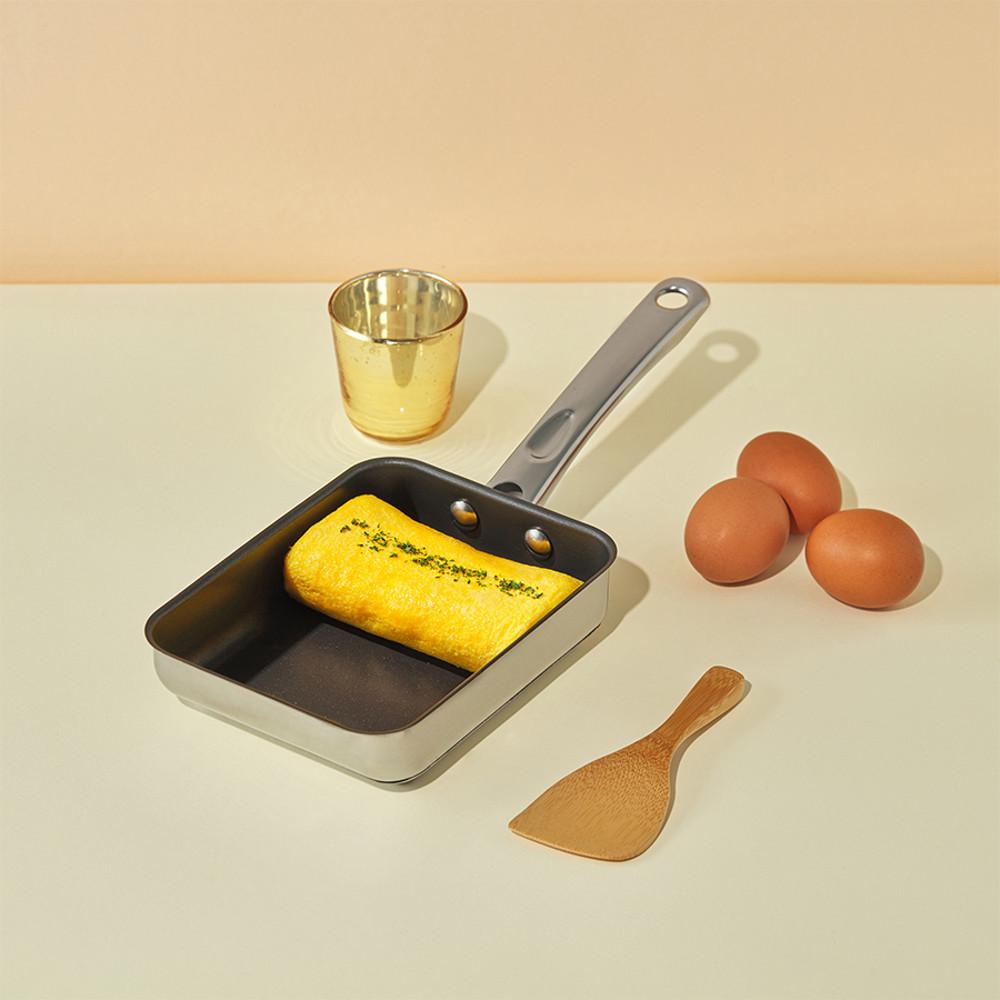 [창립기념] 스테인리스 스틸 인덕션 IH 계란말이팬 18cm 에그팬