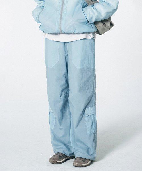 Openwork Stitch Carpenter Pants Baby Blue