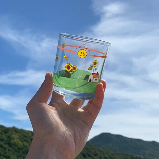 [재입고]홈카페🌻 온새미로 레트로 유리컵 230ml