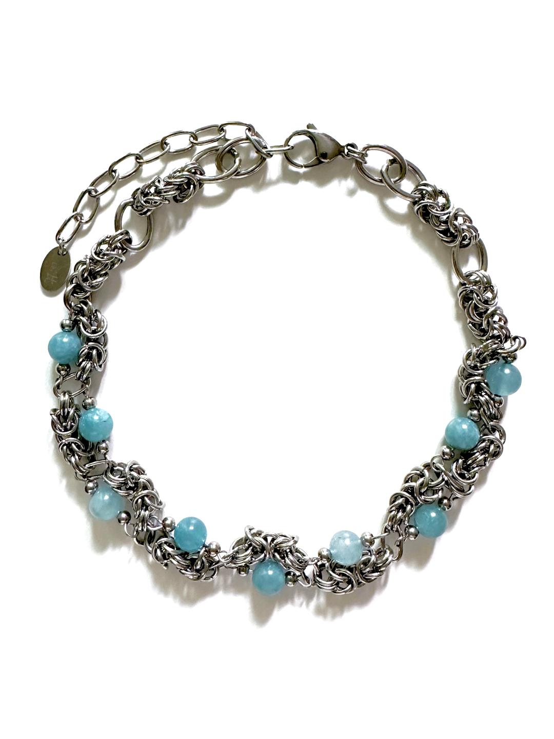 Amazonite O-ring Connection Necklace