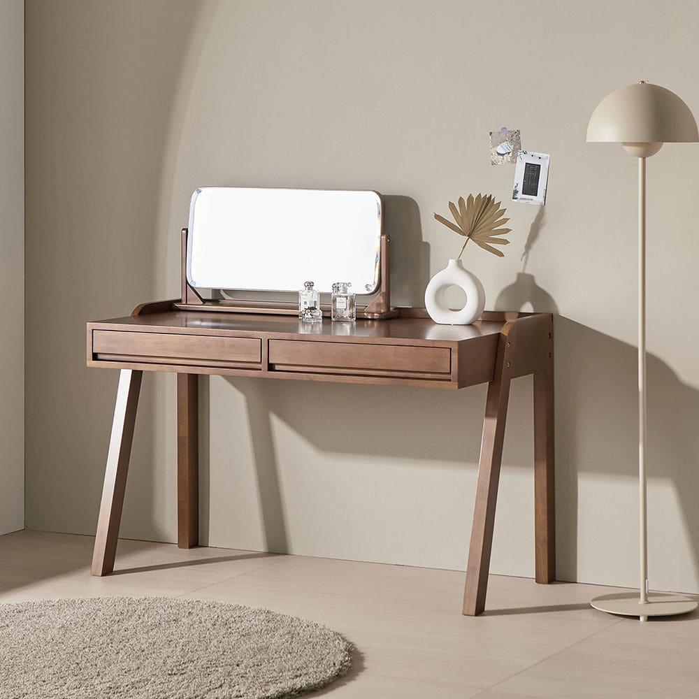 오크빌 오테카 원목 화장대 1200 수납 서랍 거울 세트