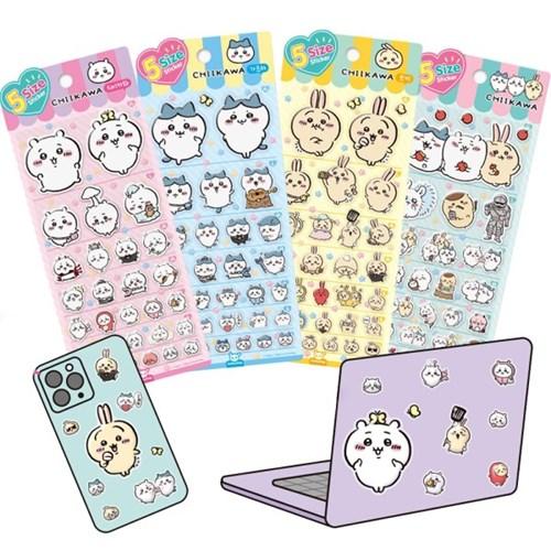 먼작귀 치이카와 5사이즈스티커 가르마 토끼 캐리어스티커 다이어리