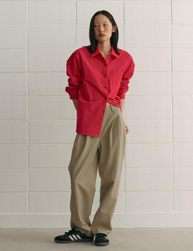 Martin Tuck Pants (Beige)