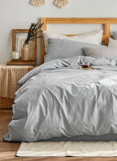 보이드 그레이 순면 이불커버(SS)(Q)