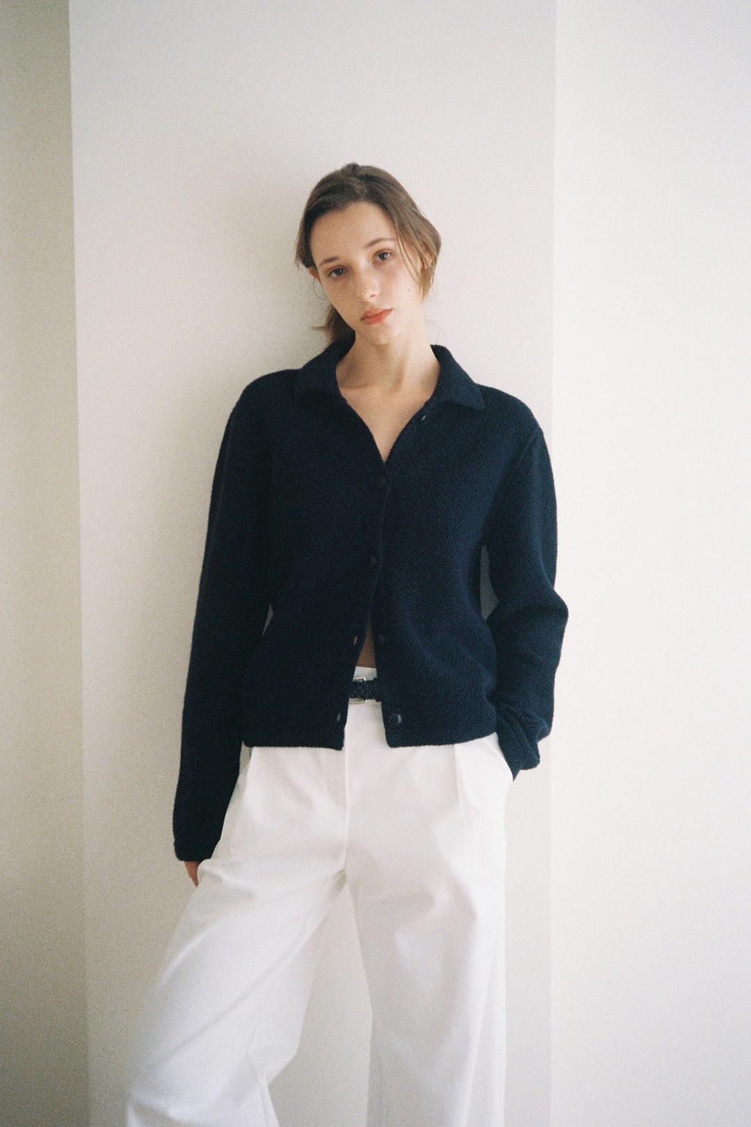 Patti Collar Cardigan (navy)