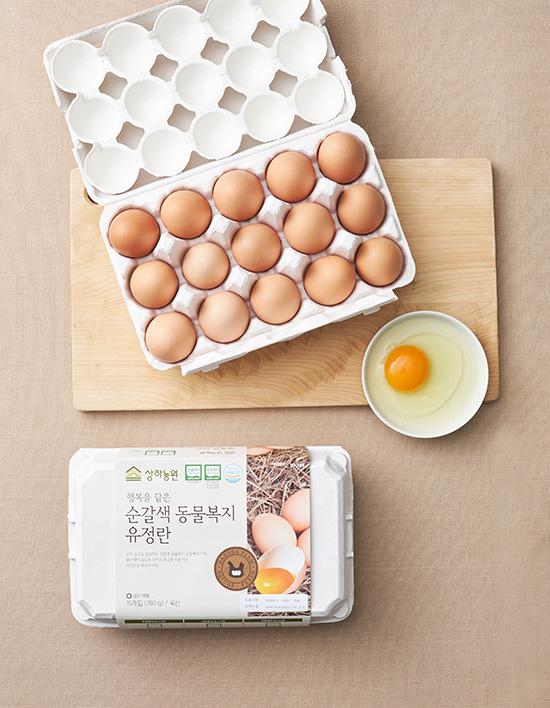 [상하농원] 순갈색 동물복지 유정란 15구