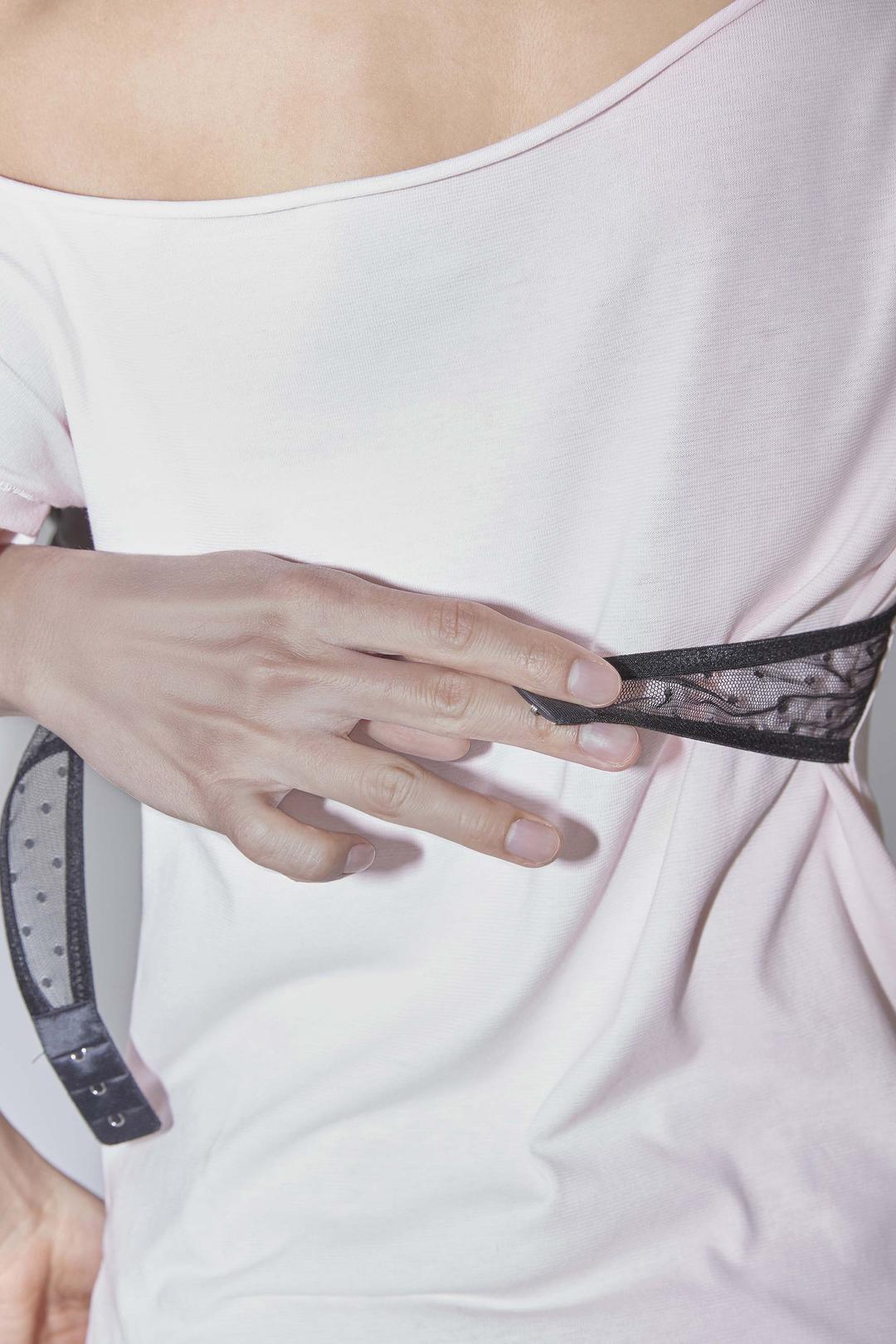 Hook Me Up Layered Tee Pale Pink