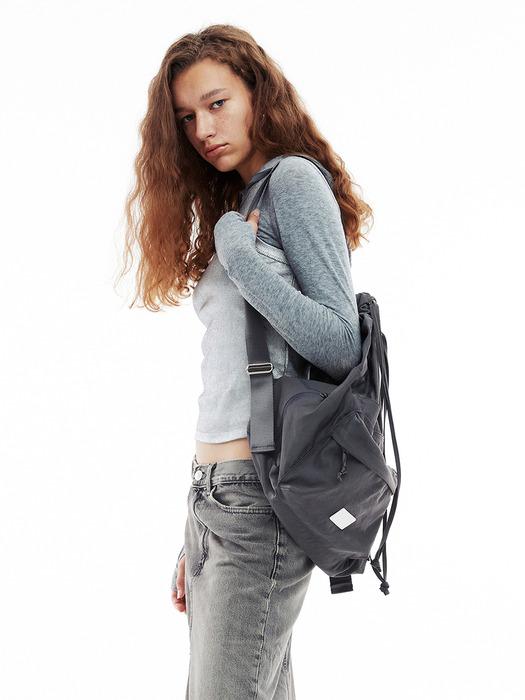 DRAWSTRING BACKPACK - GREY