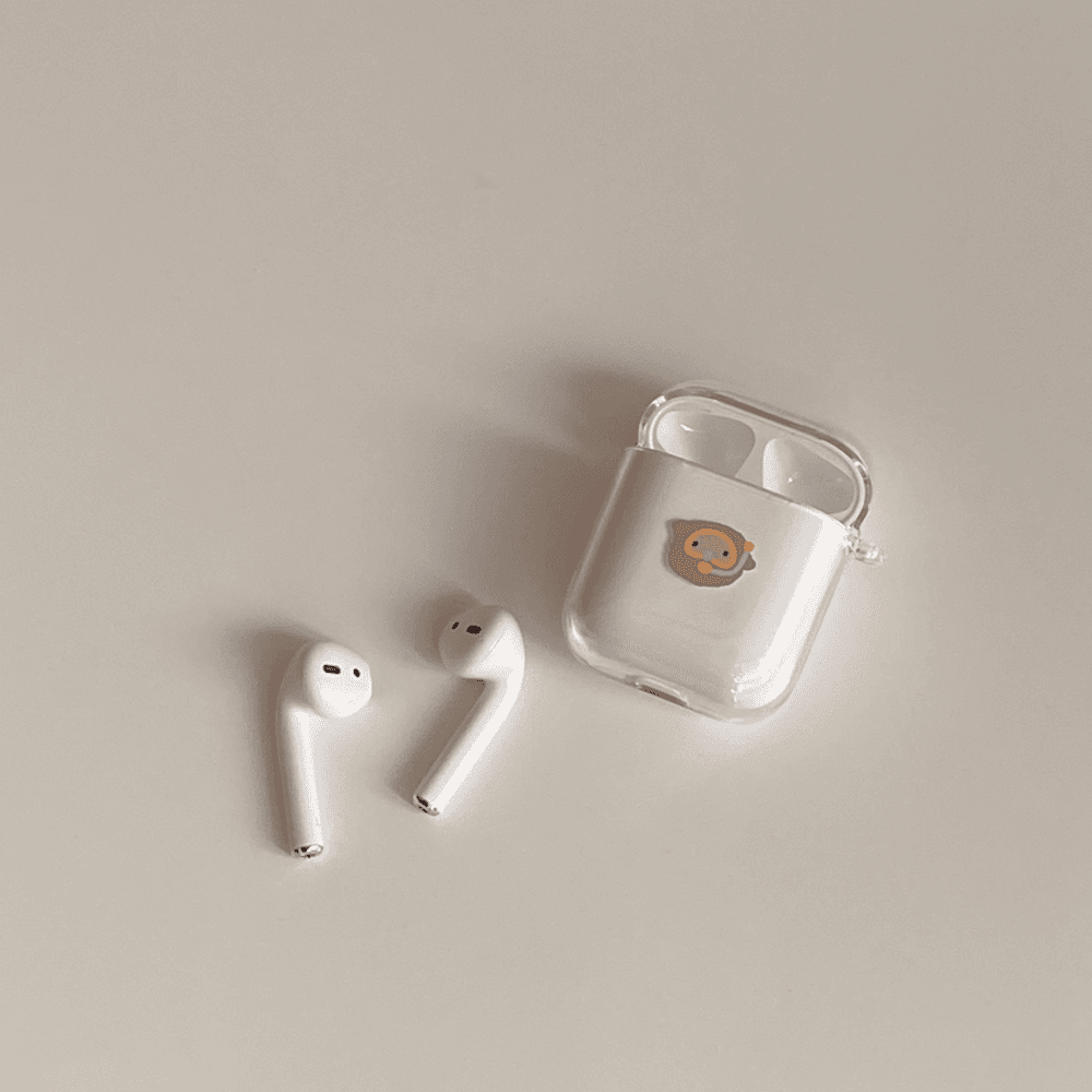 스노쿨링달 투명하드 케이스 (에어팟 전기종)