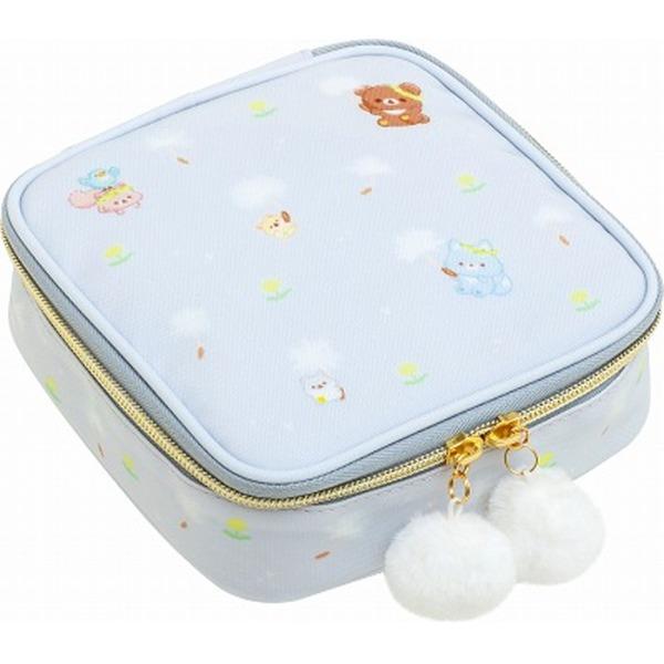 (일본) 리락쿠마 스퀘어 다용도 메이크업 메이컵 화장품파우치 (민들레쌍둥이햄스터)