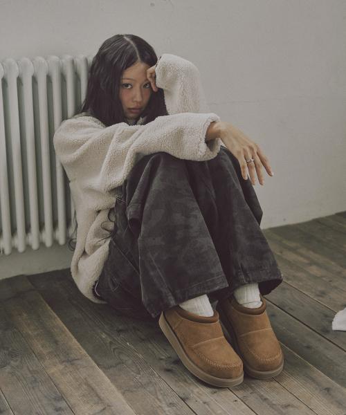 크로코 윈터 슈즈 R24U003 (체스넛 스웨이드)