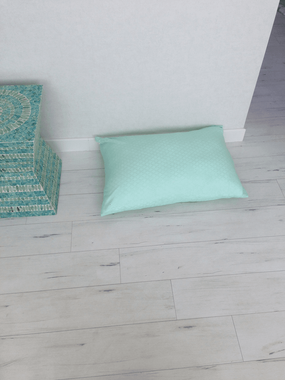 옥빛 물결 베개커버