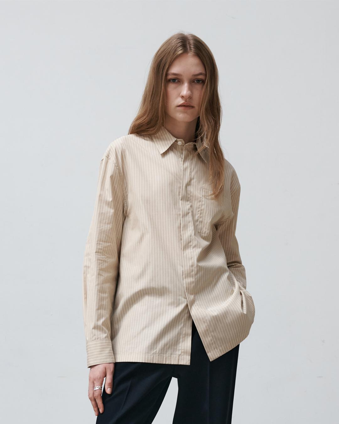 Semi-oversized yellow shirt