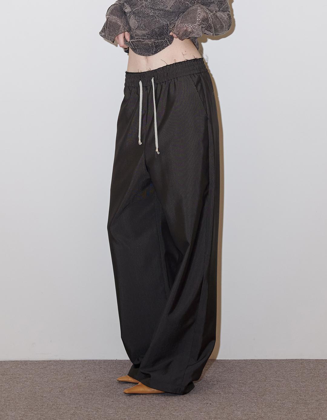 JACQUARD STRIPE EFFORTLESS PANTS, DEEP BROWN