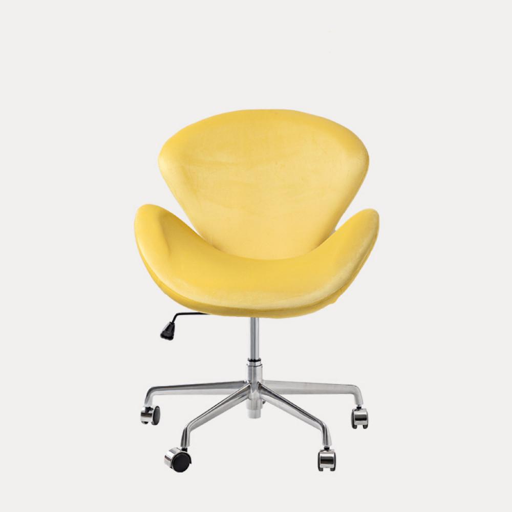 백조의자 바퀴 달린 라운지 스완  에그체어 안락의자 Lounge Swan Chair With Wheel