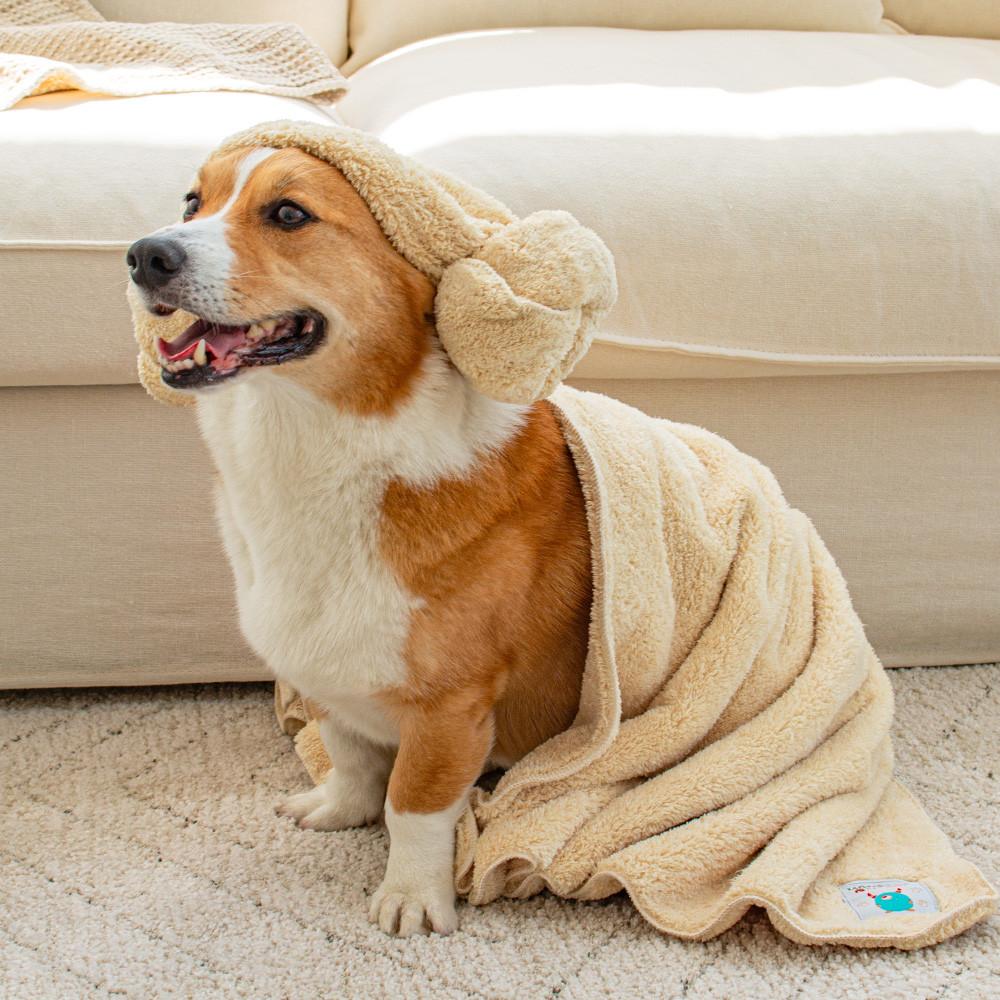 강아지수건 펫타올 고양이 목욕 타올 몬스터펫타올 플러스 소형