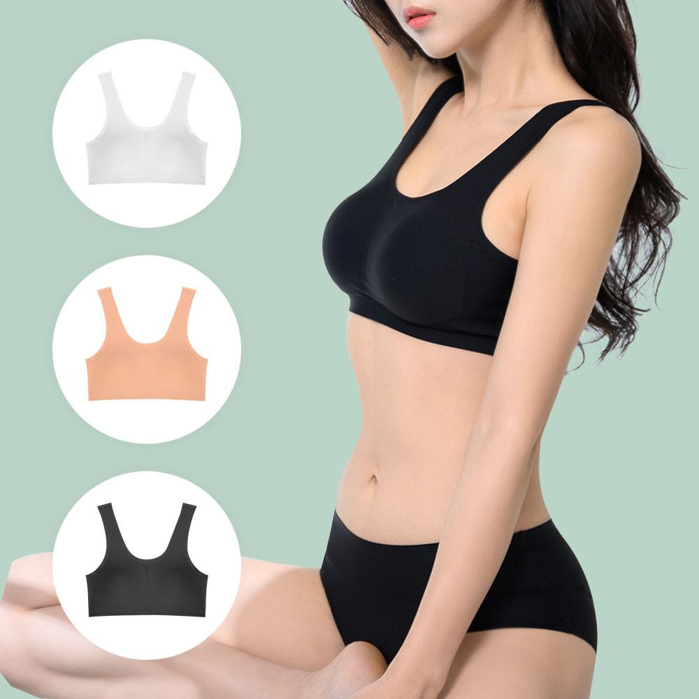 1+1 노와이어 심리스 무봉제 빅사이즈 스포츠브라 브라렛 탑 홑겹 수면 속옷