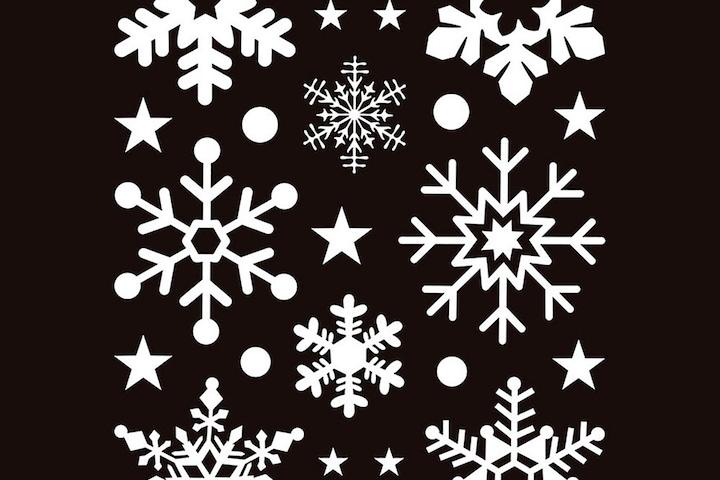 크리스마스스티커 눈꽃 눈사람 야광 썰매 산타 리스 루돌프 그래픽스티커