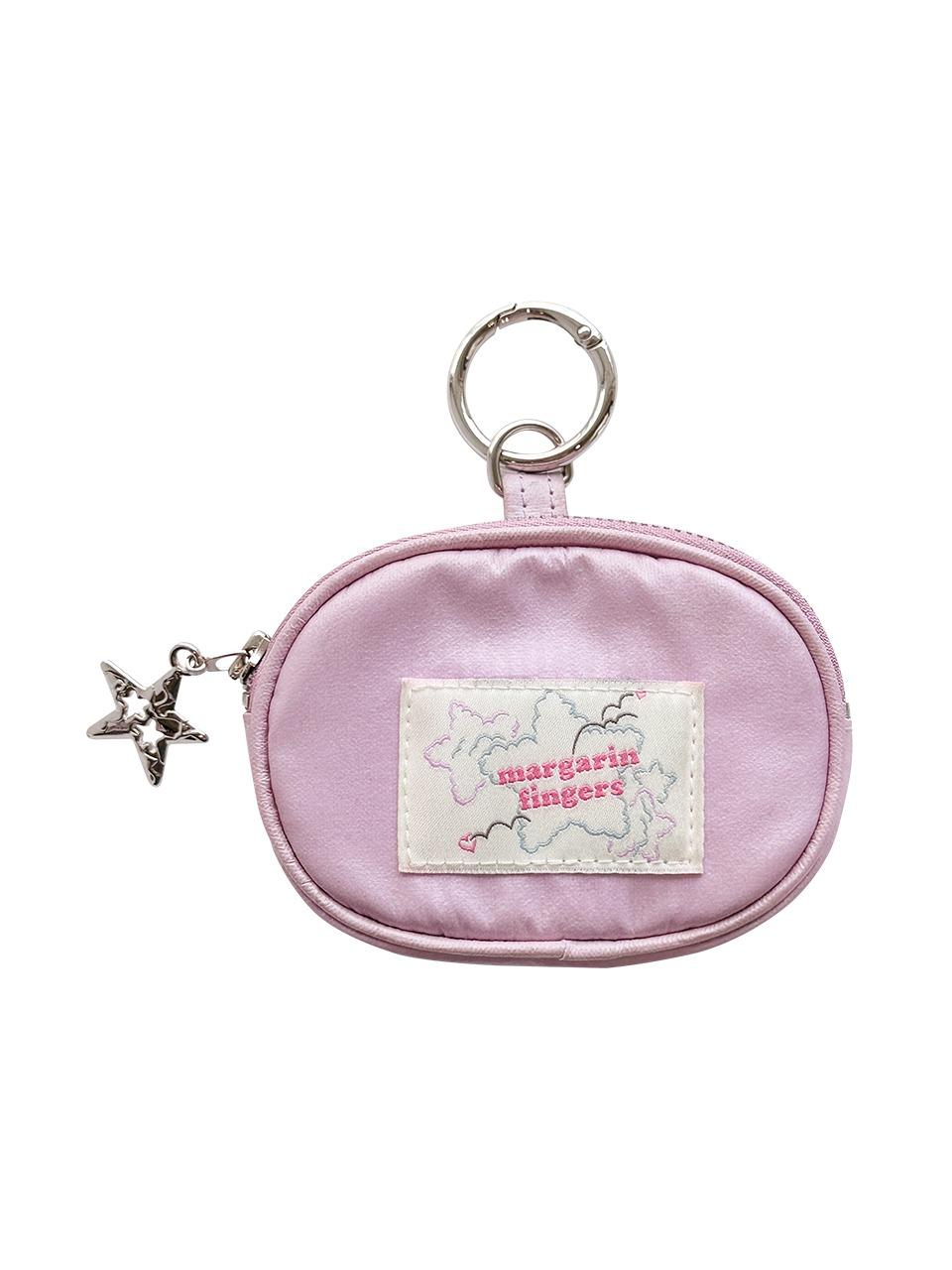 STAR KEYRING POUCH (LIGHT VIOLET)
