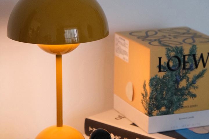 [해외]라운드 테이블 램프 LED식탁등 단스탠드