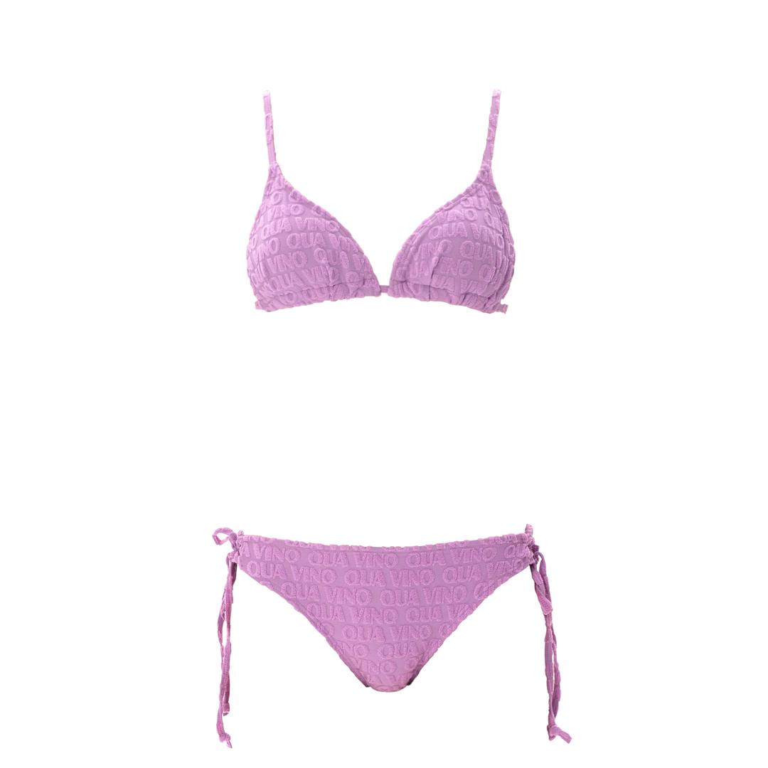 데이드림 테리 비키니 탑 + 스트링 비키니 바텀 핑크