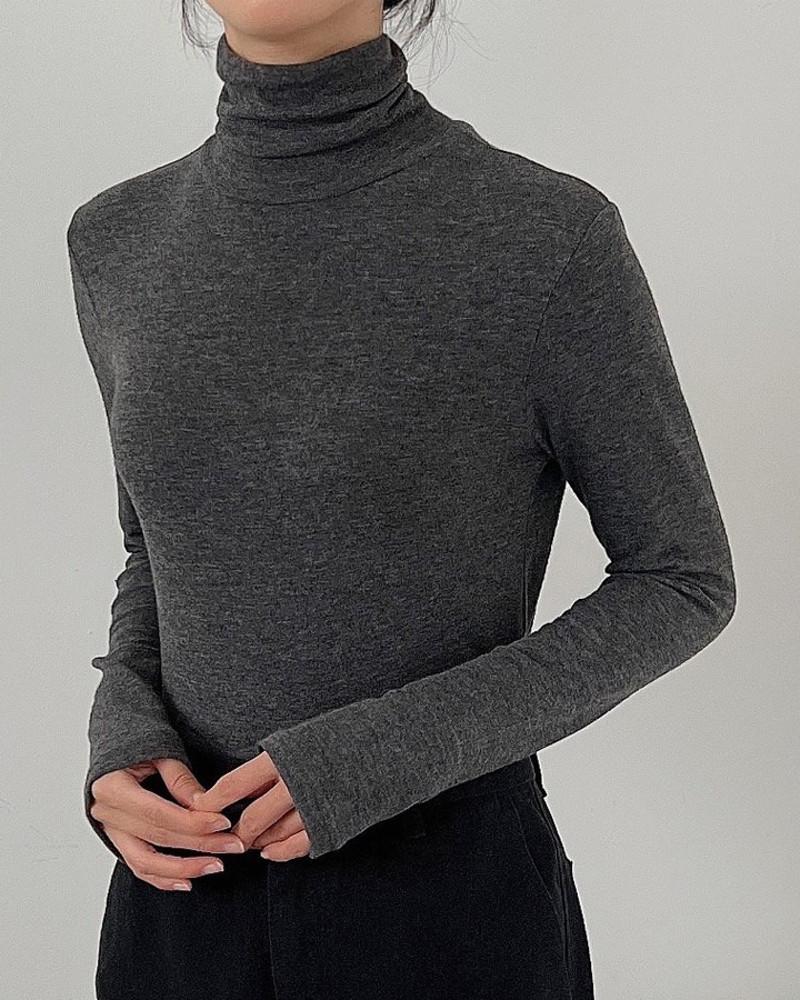 (당일)에이블앤코 여성 가을 겨울 이너 슬림 스판 터틀넥 앙고라 폴라티셔츠(79142)