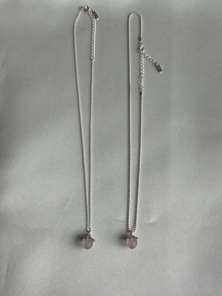 mini strawberry necklace