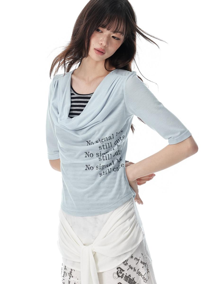 JIKOO Venice Stripe Layer Swing T-shirt (3color)