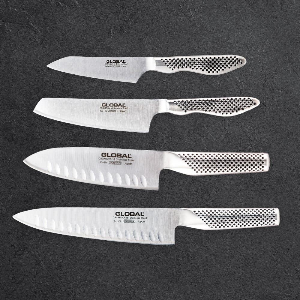 글로벌나이프 4종 세트 G-77, G-84, GS-83, GS-58