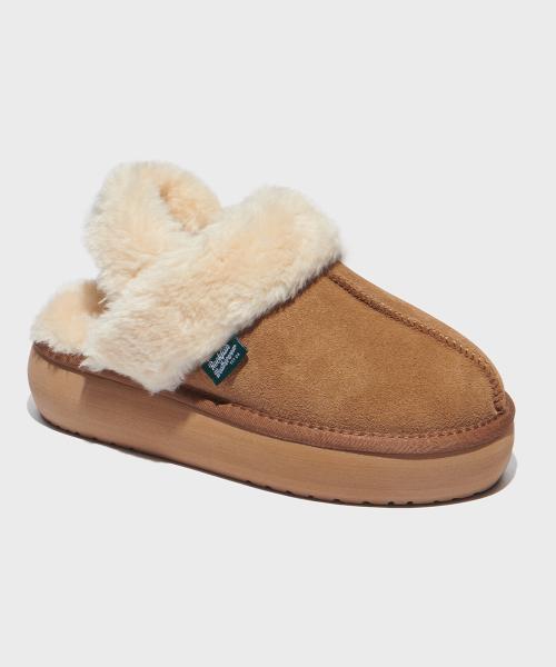 CLOUDY FLATFORM FUR SLINGBACK - 5color